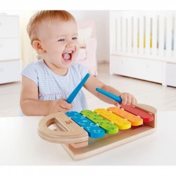 XILOFON DIN LEMN PENTRU COPII HAPE RAINBOW - H0606 - H0606 - view 1