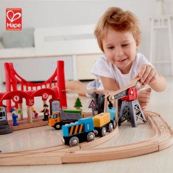 Дървено влакче с релси Hape Големият град  - H3730 - view 4
                  