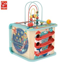 Интерактивна играчка Hape - Магически музикален куб 4в1 - H1073 - view 3
                  