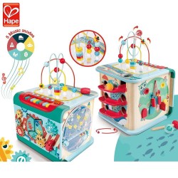 Интерактивна играчка Hape - Магически музикален куб 4в1 - H1073 - view 4
                  