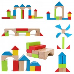 SET CUBURI LEMN HAPE, 50BUC... - H0409 - view 2