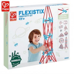 Бамбуков конструктор Hape Flexistix - Креативен комплект, 133 части - H5565 - view 4
                  