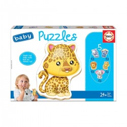 PUZZLE PENTRU COPII EDUCA 5В1 - ANIMALE SALBATICE - EDU14197 - EDU14197 - view 1