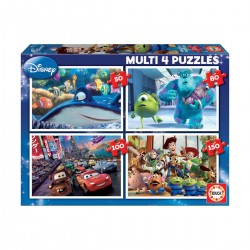 PUZZLE DISNEY PIXAR PENTRU COPII 4B1 - 50-80-100-150 BUCĂȚI - EDU15615 - EDU15615 - view 1