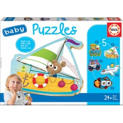PUZZLE PENTRU COPII 5В1 EDUCA - VEHICULE - EDU18059 - EDU18059 - view 1