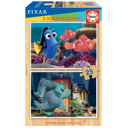 PUZZLE PENTRU COPII 2 ÎN 1 PIXAR - 2X25 BUC. - EDU18597 - EDU18597 - view 1