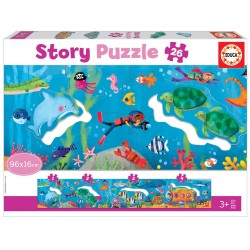 PUZZLE PENTRU COPII EDUCA - LUME SUBACAVA - 26 BUC. - EDU18902 - EDU18902 - view 1
