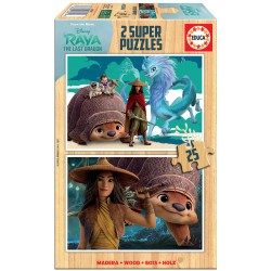 PUZZLE PENTRU COPII 2V1 CERUL SI ULTIMUL DRAGON - 2X25 BUC. - EDU18878 - EDU18878 - view 1