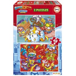 PUZZLE PENTRU COPII 2 ÎN 1 EDUCA SUPER THINGS - 2X48 BUC. - EDU19204 - EDU19204 - view 1
