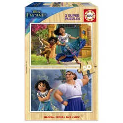 PUZZLE PENTRU COPII 2 ÎN 1 DISNEY ENCANTO - 2X50 BUCĂȚI - EDU19198 - EDU19198 - view 1
