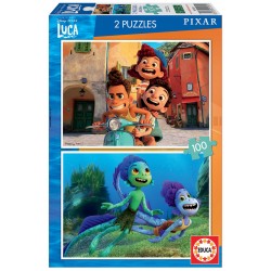 PUZZLE PENTRU COPII 2B1 AVENTURA DE VARĂ A LUI DISNEY LUKA - 2X100 BUCĂȚI - EDU19181 - EDU19181 - view 1