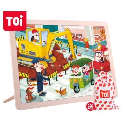 TOI WORLD PUZZLE 24 PIECE - MAȘINI DE CONSTRUCȚIE - TWTP016 - TWTP016 - view 1