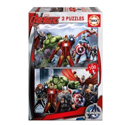 PUZZLE PENTRU COPII EDUCA MARVEL THE AVENGERS - 2X100 BUC. - EDU15771 - EDU15771 - view 1
