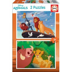 PUZZLE PENTRU COPII REGELE LEUL - 2X48 BUC. - EDU18629 - EDU18629 - view 1