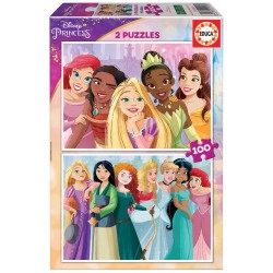 PUZZLE PENTRU COPII EDUCA DISNEY PRINCESS - 2X100 BUC. - EDU19298 - EDU19298 - view 1