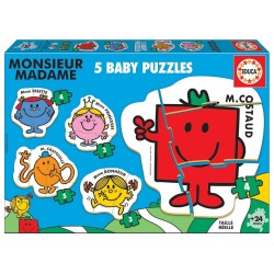PUZZLE COPII 5B1 EDUCA MONSIUE MADAME - 3/3/4/4/5 BUC. - EDU19400 - EDU19400 - view 1