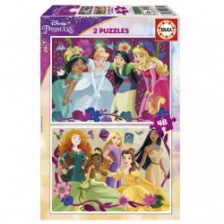 PUZZLE PENTRU COPII EDUCA DISNEY PRINCESS - 2X48 BUC. - EDU19675 - EDU19675 - view 1