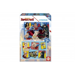 Детски пъзел Educa DC Лига на Суперлюбимци - 2х100 части - EDU19484 - view 3
                  