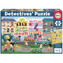PUZZLE DE OBSERVAȚIE EDUCA - DETECTIVI ÎN ORAȘ - 50 BUCĂȚI - EDU18894 - EDU18894 - view 1