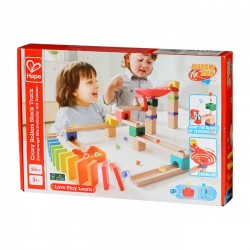 Комплект дървена игра Hape - Домино, Писта екстремно спускане, 50 части - H1102 - view 8
                  
