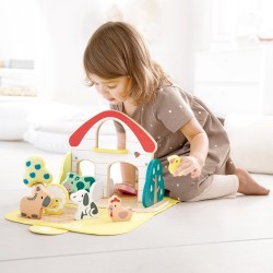 SET DE JOCĂ DIN LEMN HAPE - FERMĂ MICĂ, 10 BUC. - H8538 - H8538 - view 1