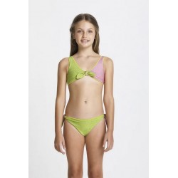 KIDS 4GIVENESS COSTUME DE BOT DOUĂ PIESE LUREX PENTRU FETE - FGBG1837VERDE - FGBG1837VERDE - view 1