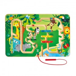 Дървена игра Hape - Магнитен лабиринт, Джунгла - H1714 - view 3
                  