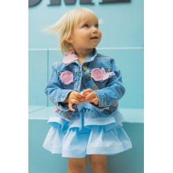 KIDS MISS GRANT JACHETA DENIM APLICAT PENTRU FETE - MG0154 - MG0154 - view 1