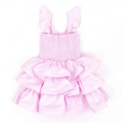 ROCHIE FORMALA COPII MISS GRANT CU VOALURI PENTRU FETE - MG0145 rosa - MG0145 rosa - view 1