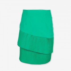 FUSTA SCURTĂ DE COPII ARCOBALENO CU VOIL PLURI PENTRU FETE - F2876 verde - F2876 verde - view 1