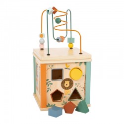 CUB DIDACTIC LEMN SAFARI PICIOARE MIC, 20X20X38CM - 6611060715 - 6611060715 - view 1