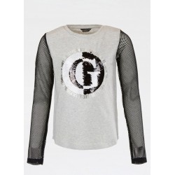 TRIOC REVERSIBIL PENTRU FETE GUESS KIDS CU MÂNECĂ LUNGĂ CU PAIETE - J1YI08K6YW1LHY - J1YI08K6YW1LHY - view 1