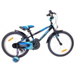 BICICLETA PENTRU COPII SPRINT CASPER 20" TURCOIS NEGRU CU ROTI AUXILIARE - BK23SI0630_1 - BK23SI0630_1 - view 1