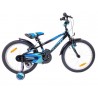 BICICLETA PENTRU COPII SPRINT CASPER 20" TURCOIS NEGRU CU ROTI AUXILIARE - BK23SI0630_1