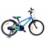 BICICLETA PENTRU COPII SPRINT CASPER 20" ALBASTRU VERDE CU ROTI AUXILIARE - BK23SI0630_2