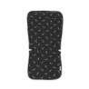 Covorașa pentru cărucior LORELLI BLACK FLORAL - 10420020001