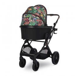 Детска комбинирана количка Lorelli GLORY 2в1 с кош за новородено TROPICAL FLOWERS - 10021822388 - view 4
                  