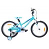 BICICLETA PENTRU COPII SPRINT CALYPSO 20" ALB/TURCOAZ CU ROTI AUXILIARE - BK23SI0640_3