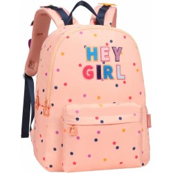 RUCSAC SCOALA MARSHMALLOW HEY GIRL CORAL, 43X33X16CM - DKT64462 - DKT64462 - view 1