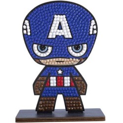 CAPTAIN AMERICA SET CRAFT BUDDY CRYSTAL ART BUDDIES DE BRODERIE DIAMANTE - CBCAFGR-MCU005 - CBCAFGR-MCU005 - view 1
