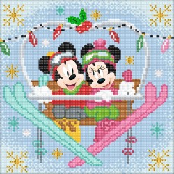 KIT ARTĂ CRAFT BUDDY MICKEY ȘI MINNIE DIAMOND - IARNA, 30X30CM, 6 BUC. - CBCAK-DNY709M - CBCAK-DNY709M - view 1
