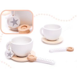 Детски Дървен Комплект Ginger Home за Чай и Кафе с Аксесоари - бяло/сиво - W10B318B - view 13
                  