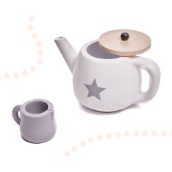 Детски Дървен Комплект Ginger Home за Чай и Кафе с Аксесоари - бяло/сиво - W10B318B - view 14
                  