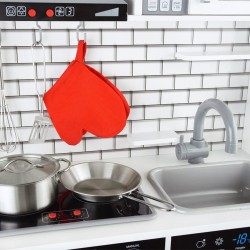 Детска Дървена Кухня Ginger Home със Звук, Светлина и Аксесоари за Готвене - Бяло/Сиво - W10C493J - view 7
                  