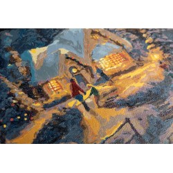 Творчески комплект Craft Buddy Рисуване по номера, Завръщане на село за Коледа, 30х30см - CBPBN-TK3030-65 - view 3
                  