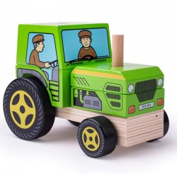 PUZZLE DIN LEMN PENTRU COPII BIGJIGS - TRACTOR - BB125 - BB125 - view 1