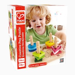 PUZZLE DIN LEMN CU FIGURI HAPE - H0411 - H0411 - view 1
