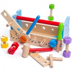 MASĂ DE JOACĂ PENTRU COPII DIN LEMN CU UNELTE PENTRU COPII BIGJIGS - BJ687 - BJ687 - view 1
