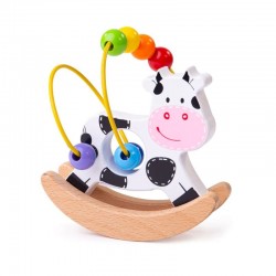 SPIRALA COPII DIN LEMN CU MARGE BIGJIGS COW - JUCARIA EDUCATIV - BB072 - BB072 - view 1