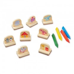 Творчески комплект за дейности с печати с дървени дръжки Melissa & Doug - 33015_1 - view 3
                  